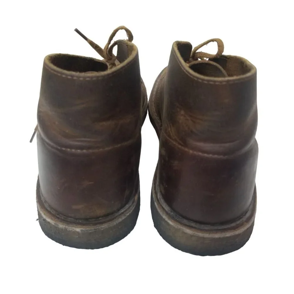 Clarks Mens 8M Brown Suede Leather Lace Up Closed